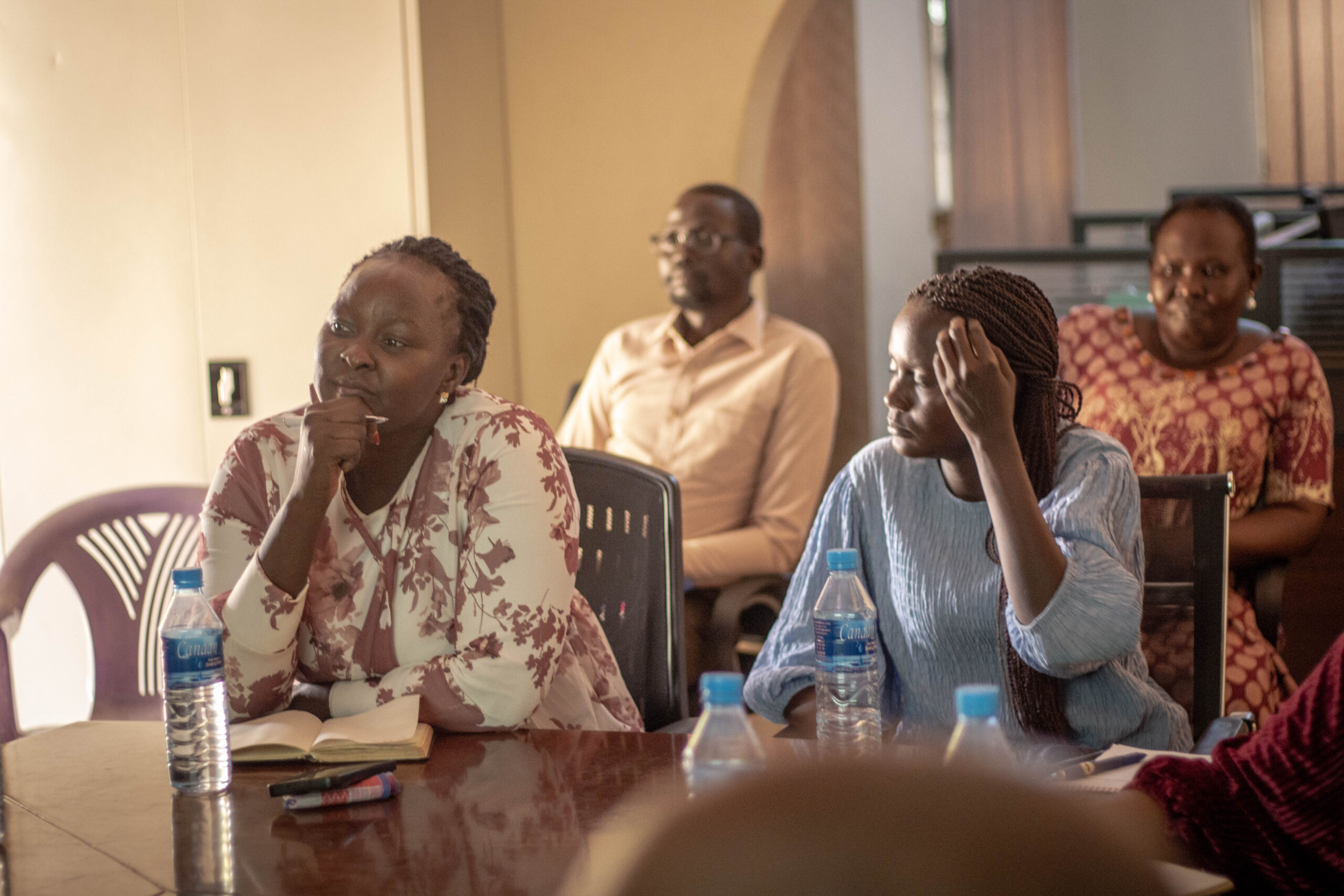 WAO staffs in Juba during the weekly meetings